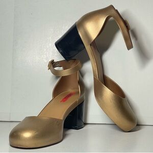 Melissa Elegant Gold and Black Heels